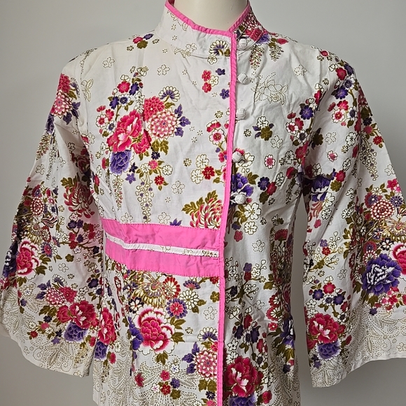 Sakura Floral Nehru Jacket (S/M) - Picture 9 of 10